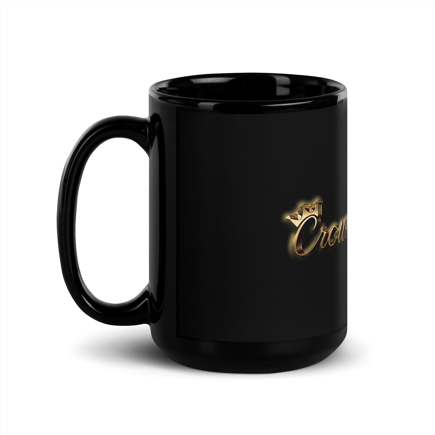 Crowns & Cuts - Logo | Glossy Mug - Black