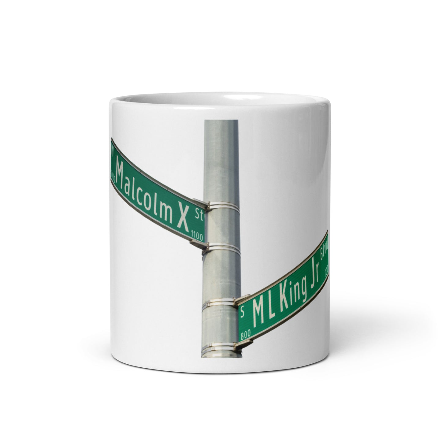 White Glossy Mug | The Corner - MLK - X - BLVD
