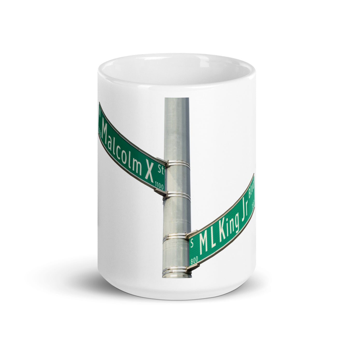 White Glossy Mug | The Corner - MLK - X - BLVD