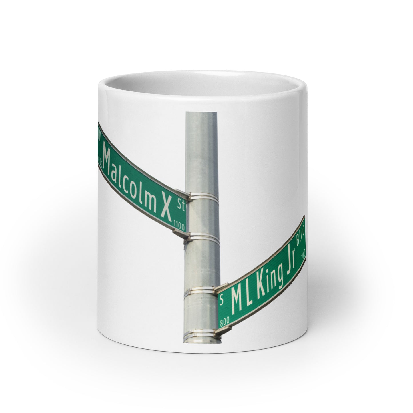 White Glossy Mug | The Corner - MLK - X - BLVD