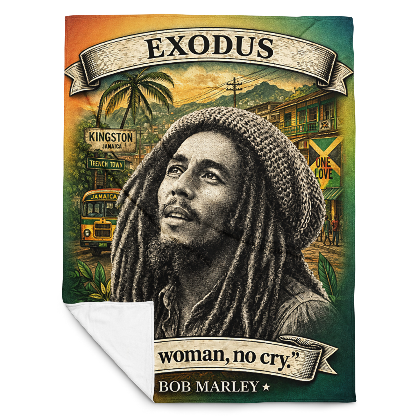 Exodus – No Woman No Cry | Throw Blanket - 60"x80"