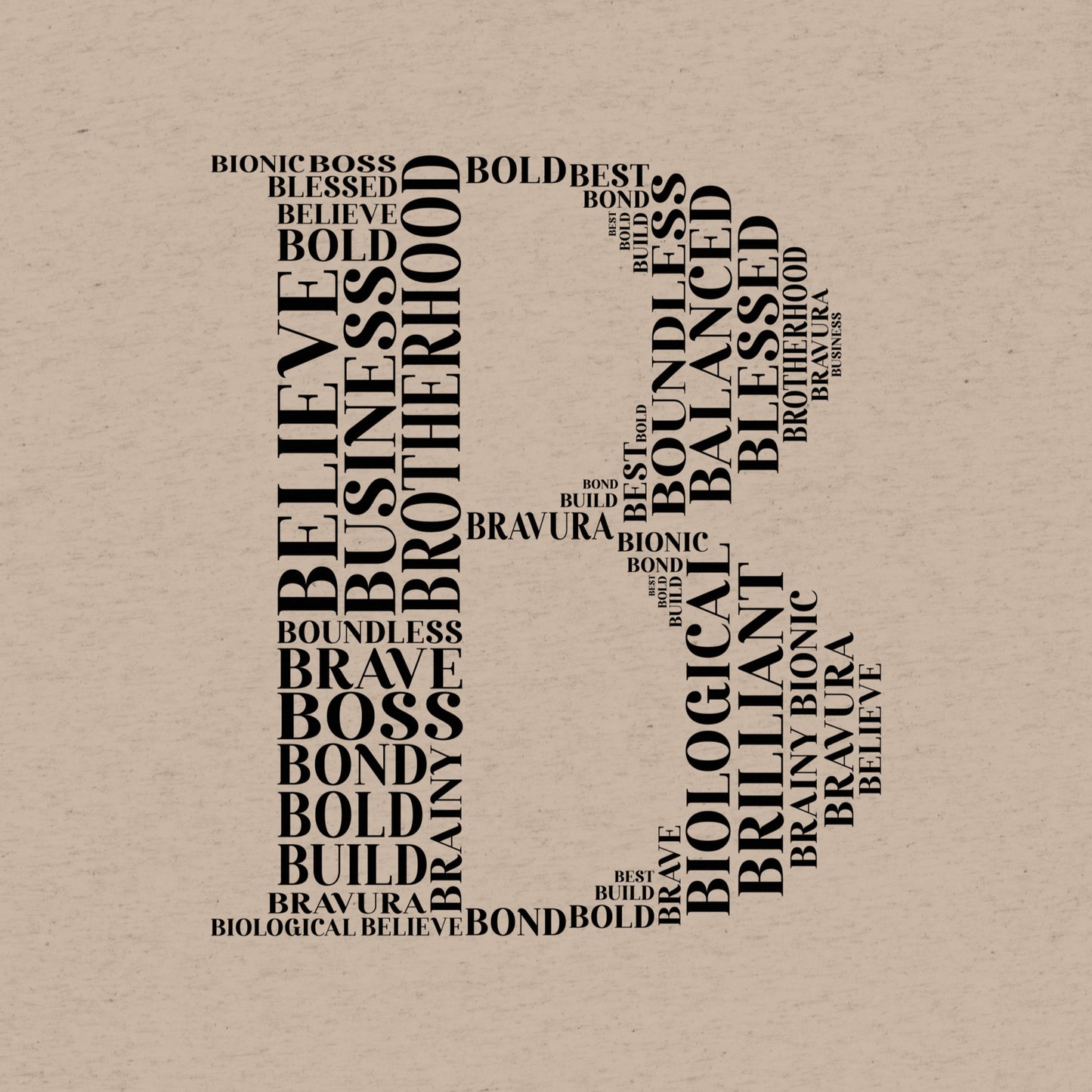 The "B" | Tri-Blend T